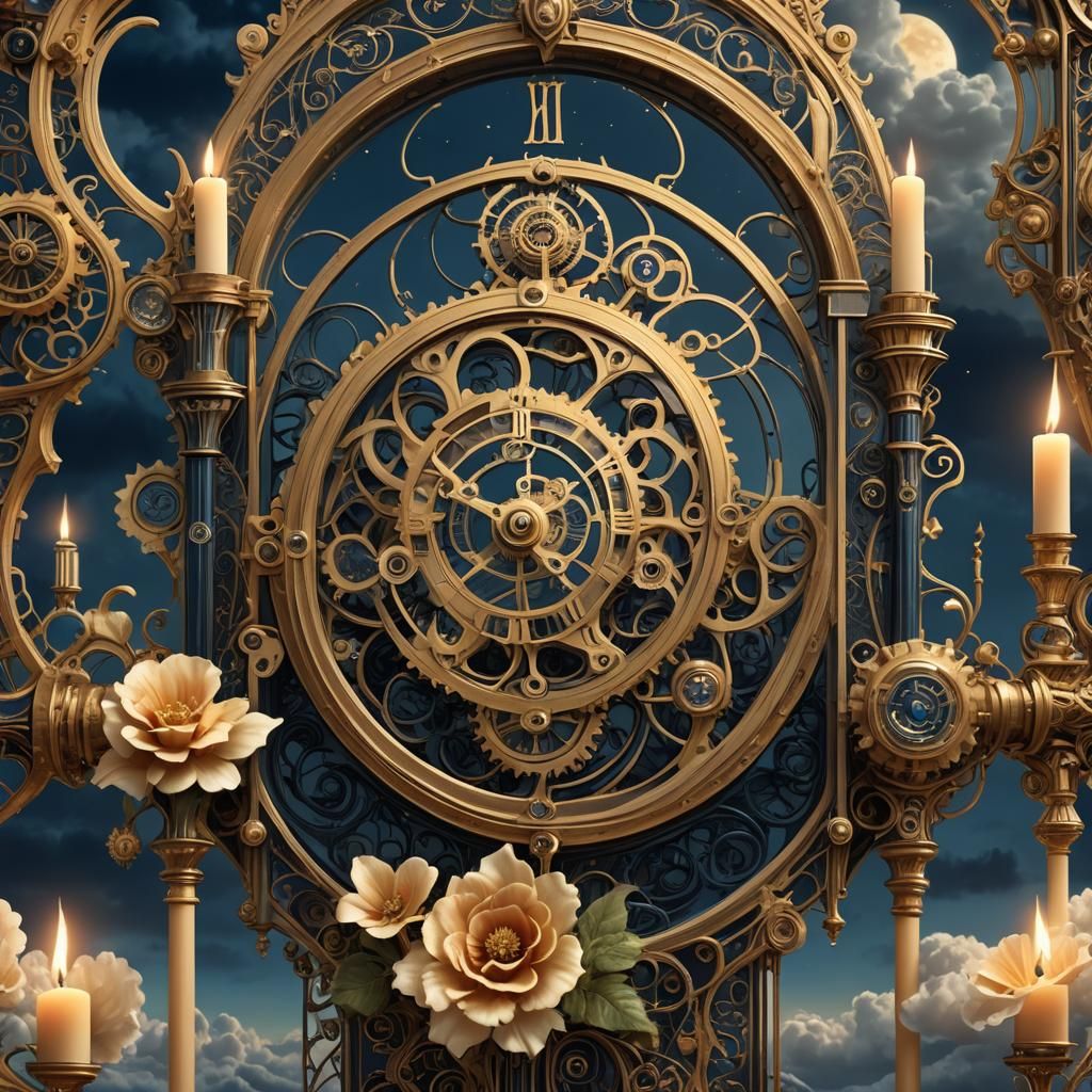 Steampunk Clockwork Logo for Abbygaelle in Gold