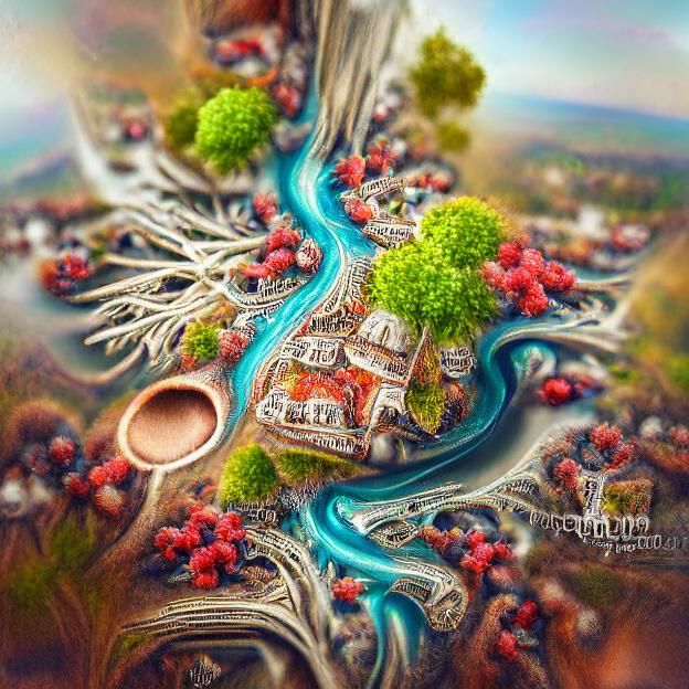 Microscopic Towns and Countrysides in Hyperrealism