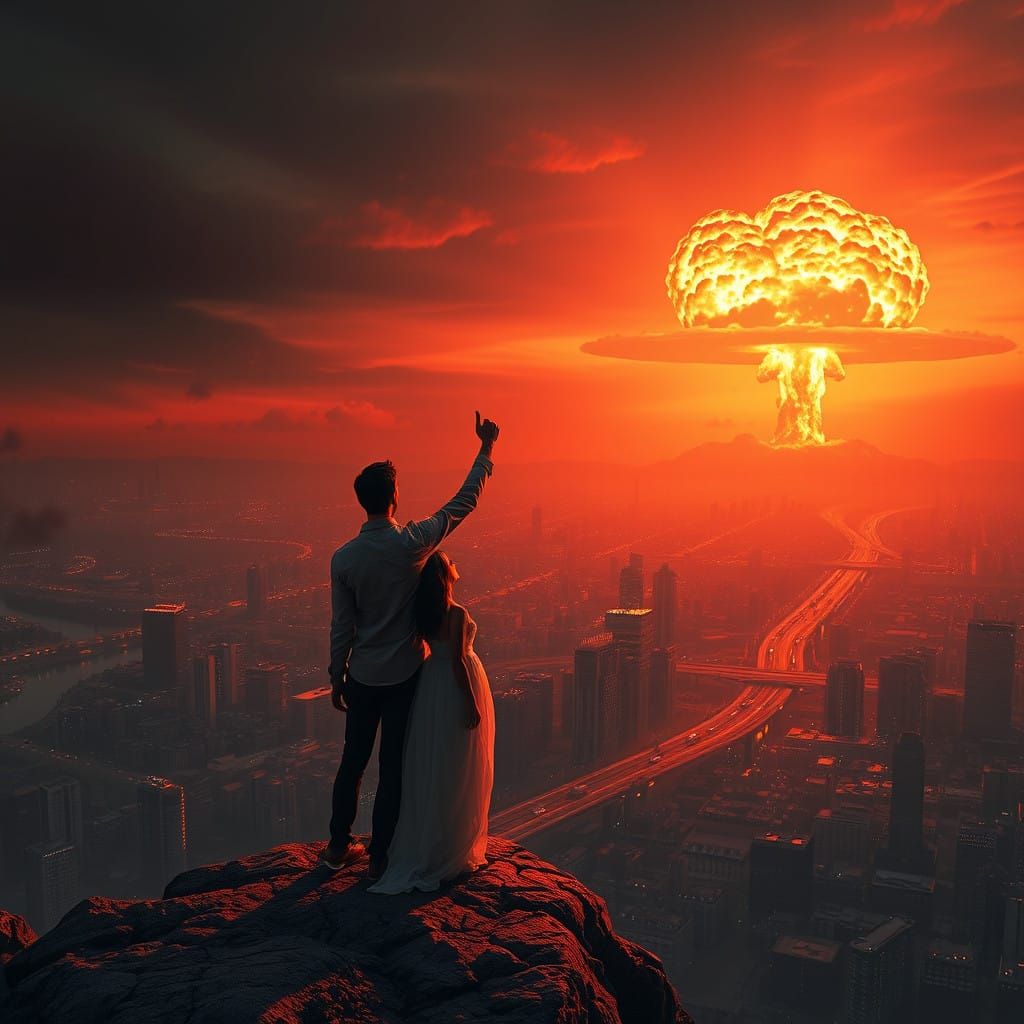 Epic Surrealist Couple Salutes the Apocalypse in Vibrant Col...