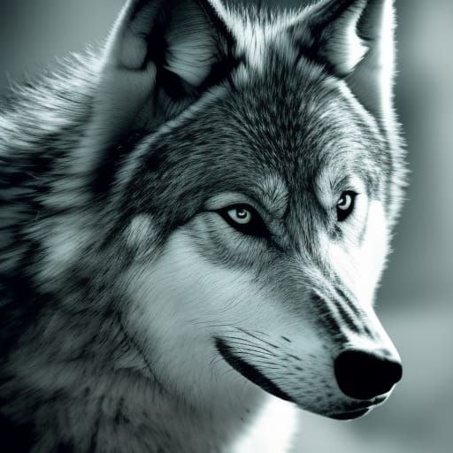 Hyperrealistic Wolf Girl with Intricate Details