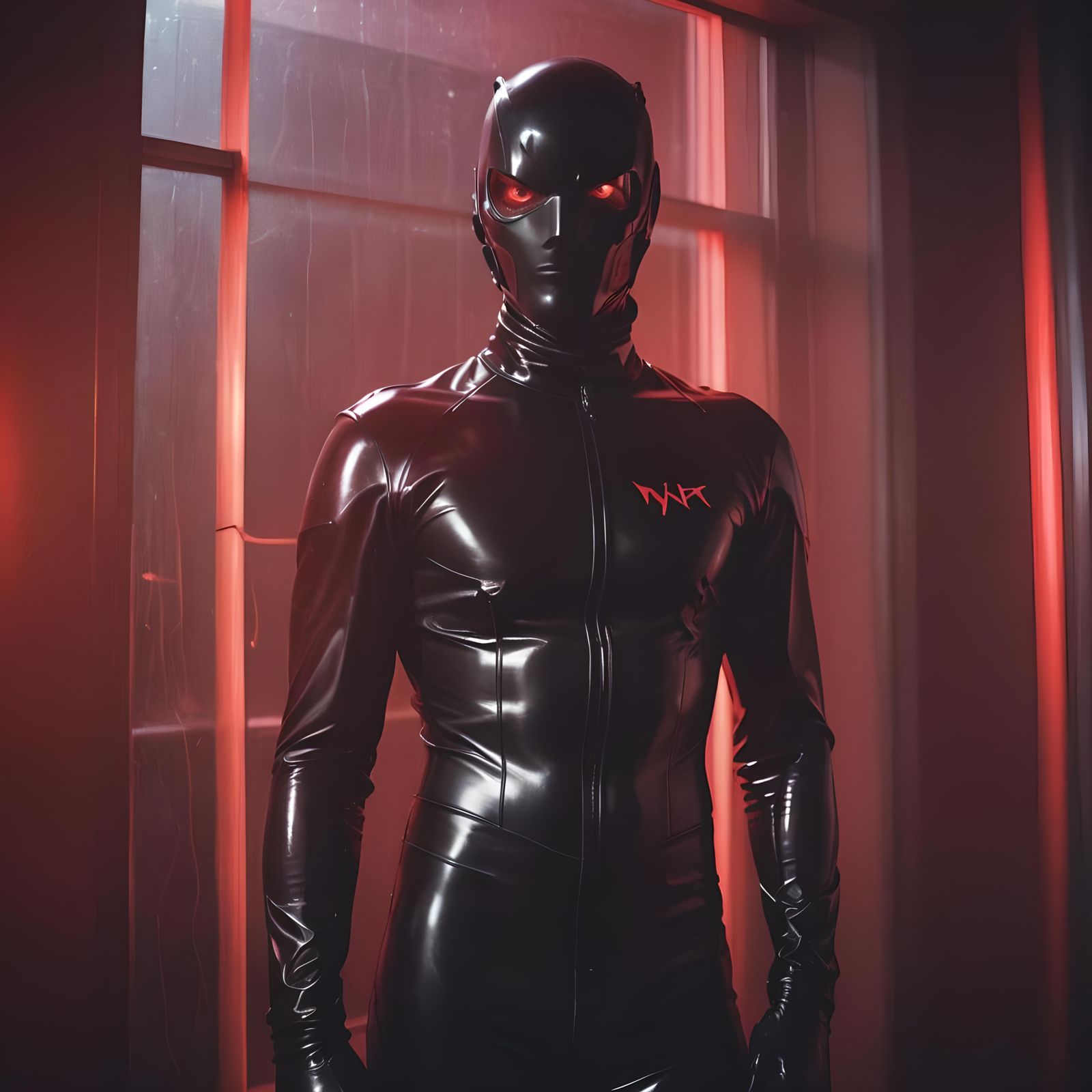 The Crimson Daemon's Battle Helmet