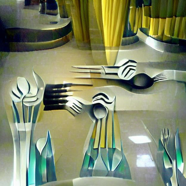Art Deco Forks and Sporks Design