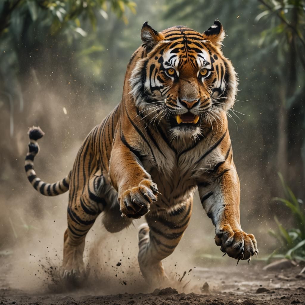 "An intense, close-up image of a very muscular and robust Be...