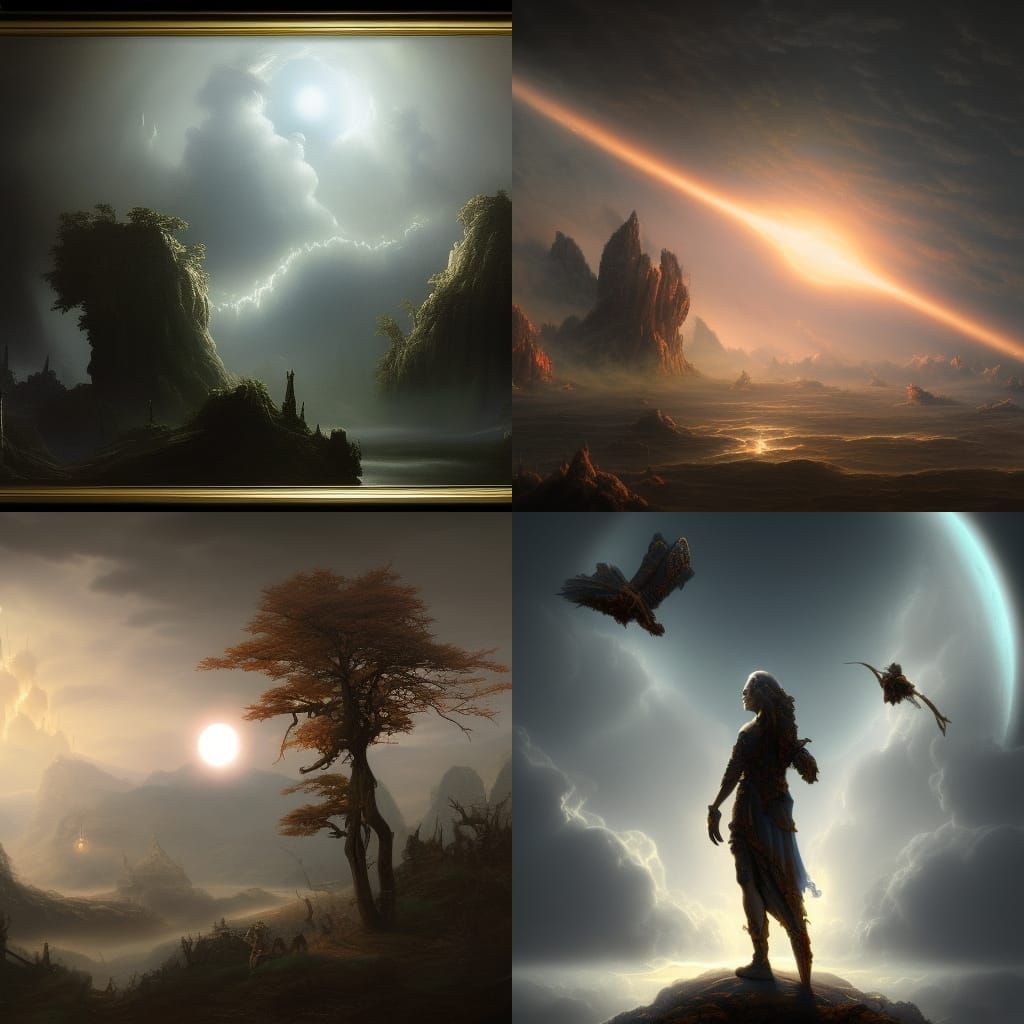 Devastating Eclipse: Dark Fantasy Concept Art
