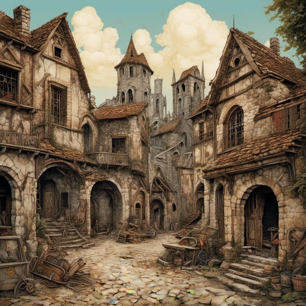 Serene Gypsy in Oradour-sur-Glane: Pyrography Illustration