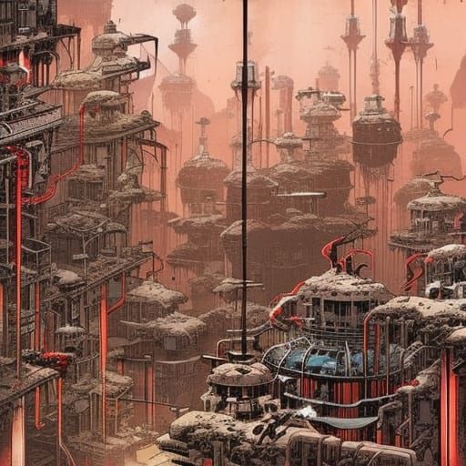 Cyberpunk Hacker Infiltrating Network in Gothic Hideout