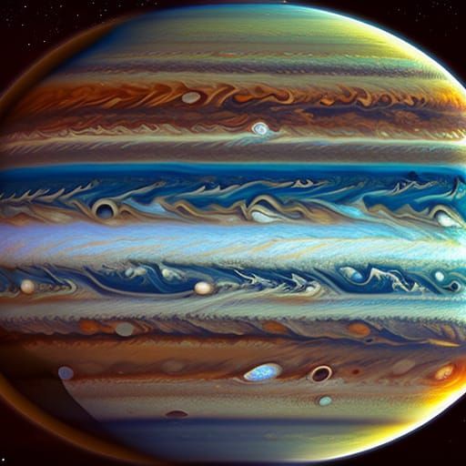 Jupiter: Hyperrealistic NASA-Style Photorealistic Image