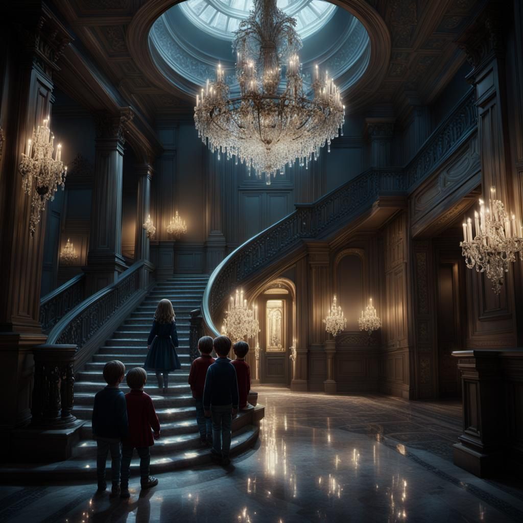 Children's Midnight Intrusion: A Photorealistic Cinematic Sc...