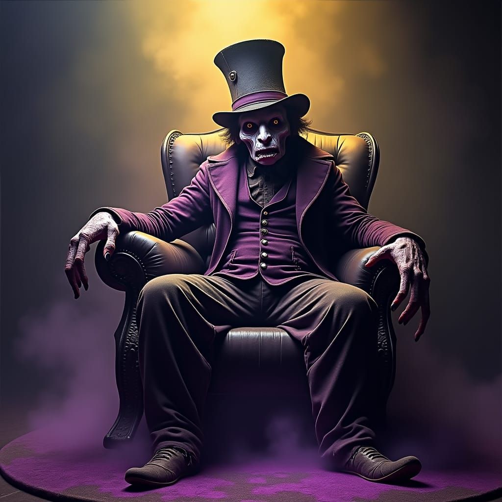 Mad Hatter Monster in Dark Fantasy Realm