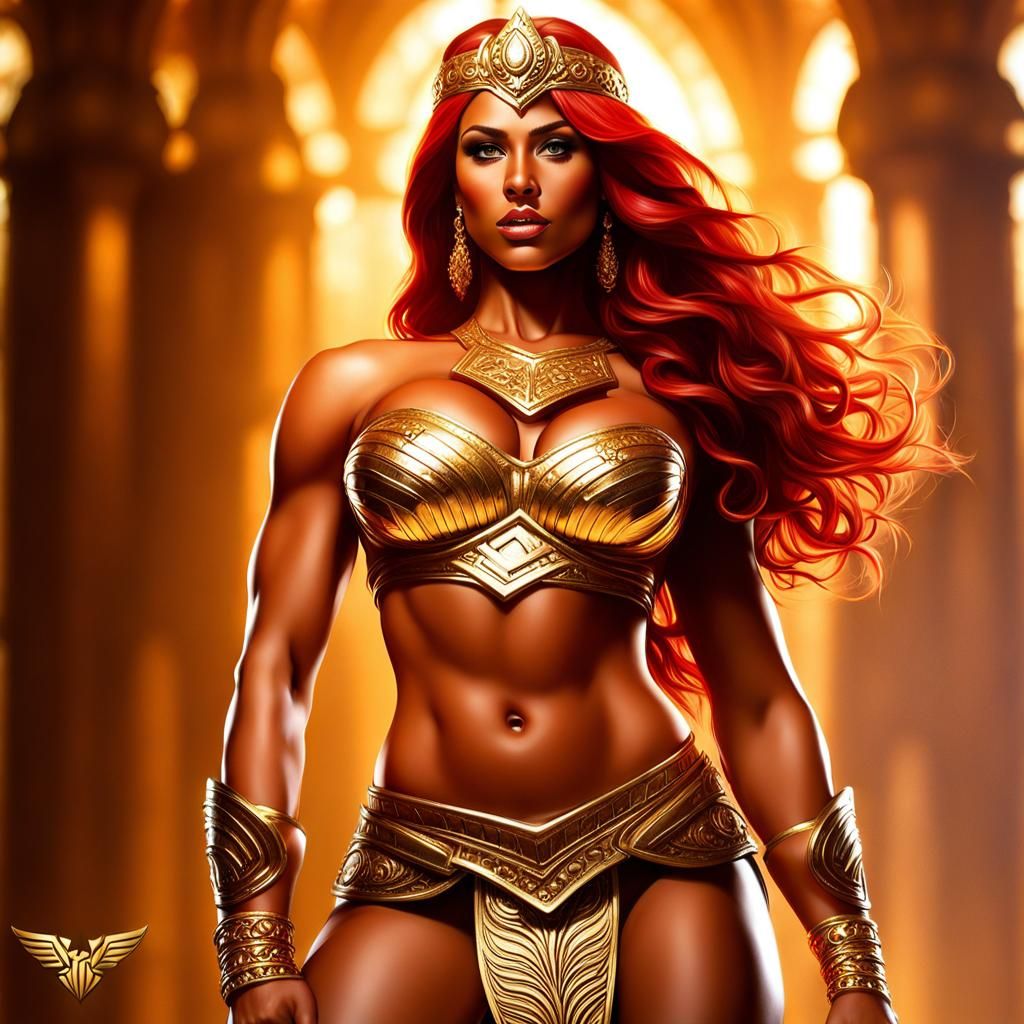 Anitta as Goddess of War, Athena