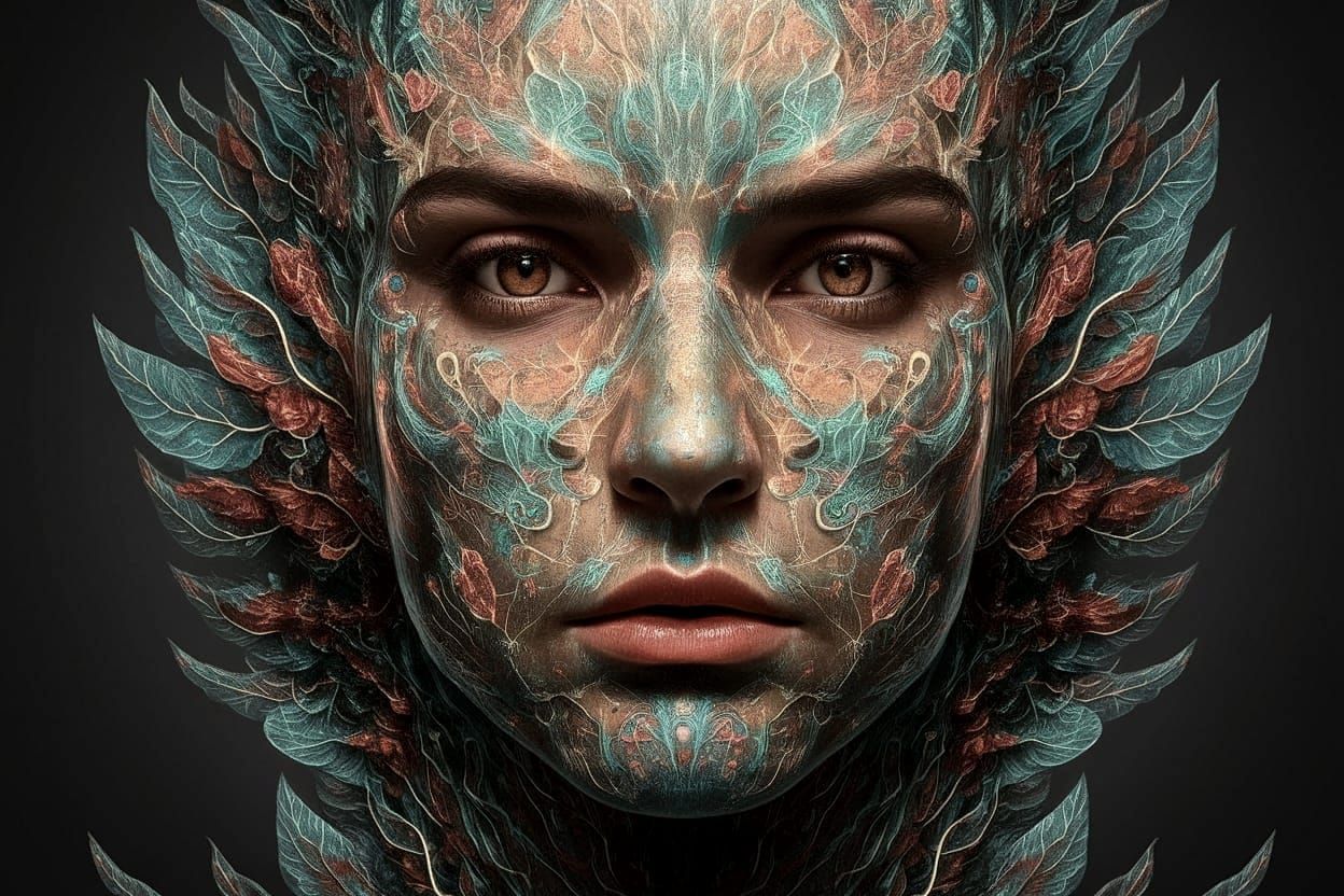 Ethereal Visiting Spirit in a Glowing, Mythical Stadium