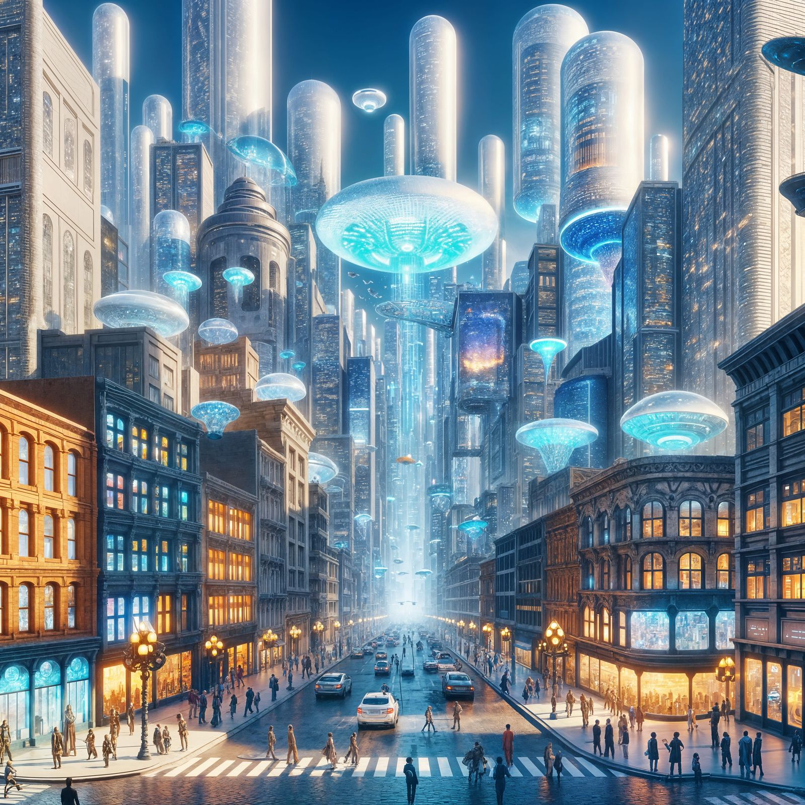 Futuristic Alien Technology Redesigns Cityscape