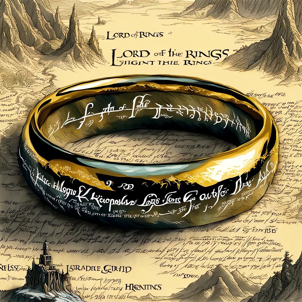 Epic Lord of the Rings Fantasy Illustration