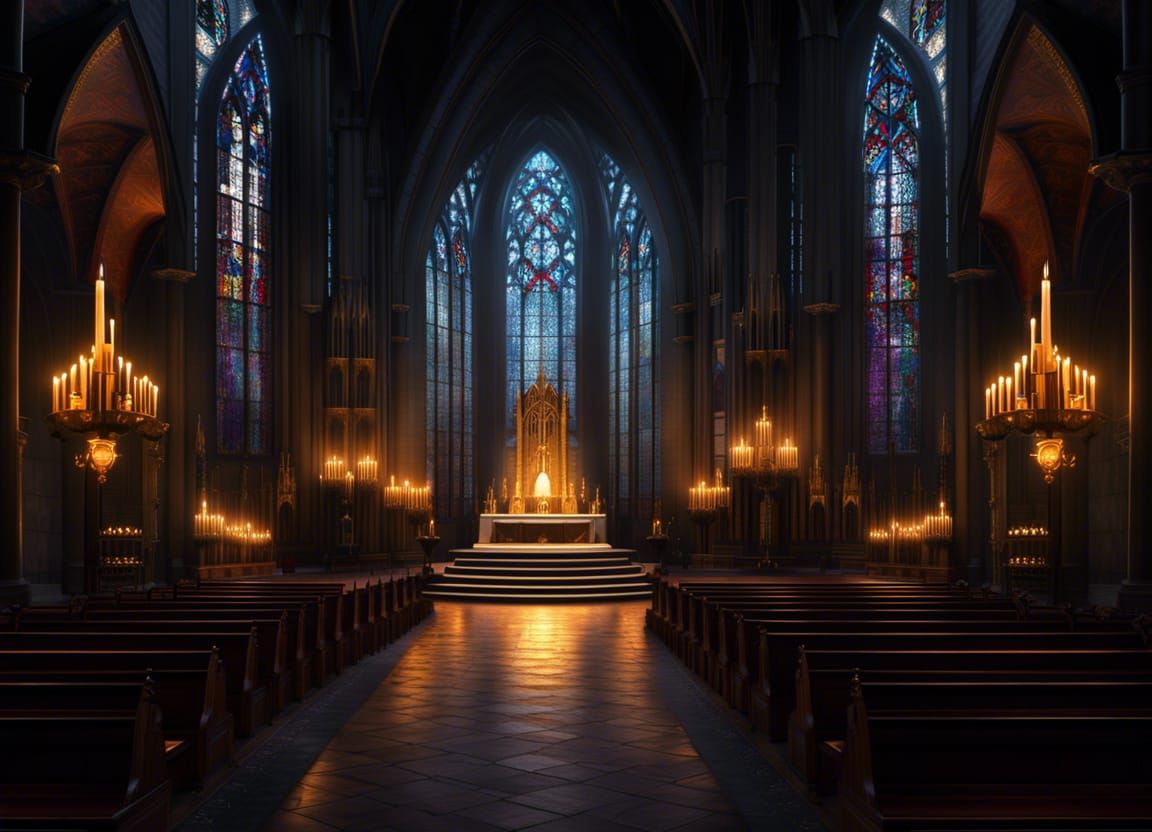 majestic, dark church