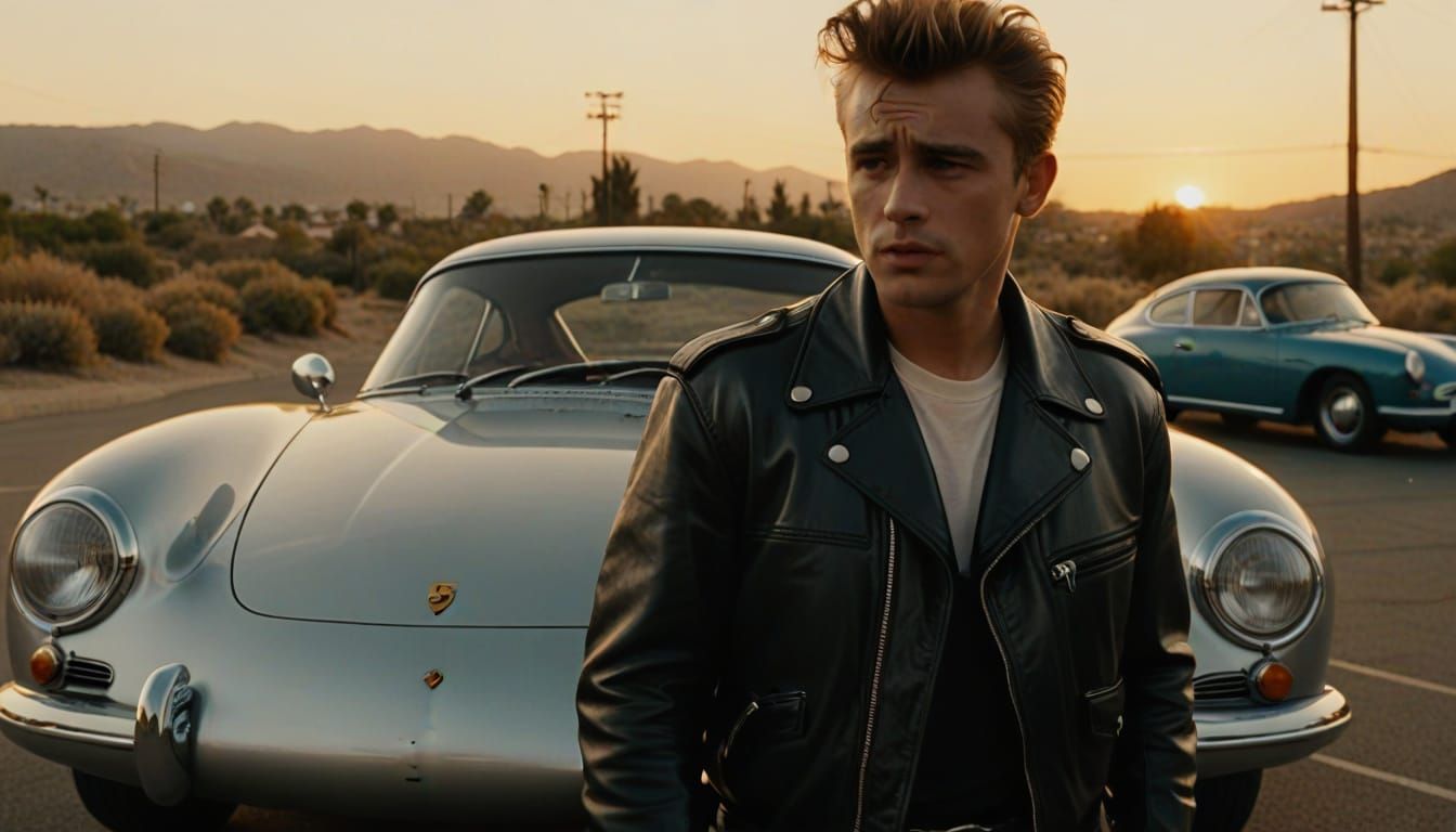 Rebel Without a Cause and 1950s Porsche: Cinematic Still