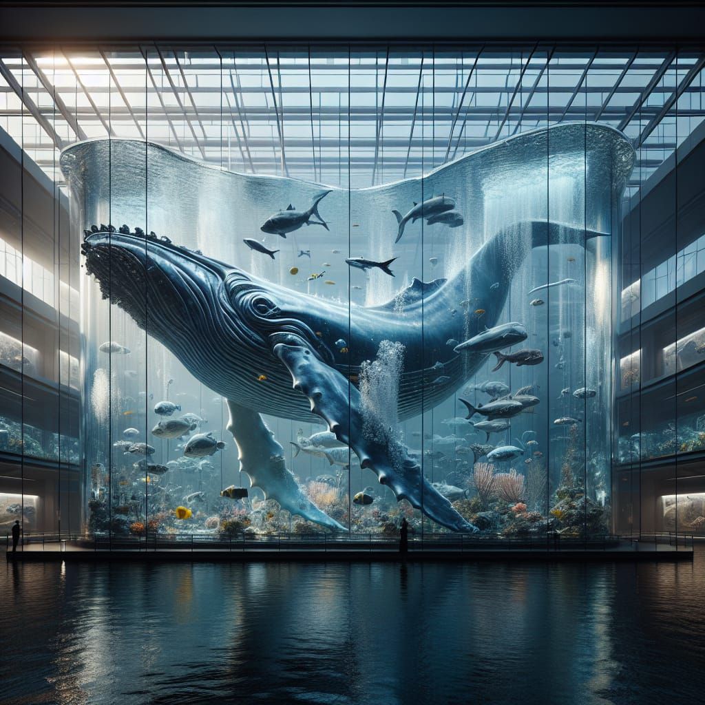 Whale Aquarium: A Digital Matte Painting Masterpiece