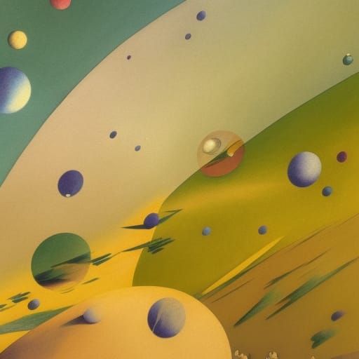 Surreal Abstract Watercolor Painting: Secret Movement