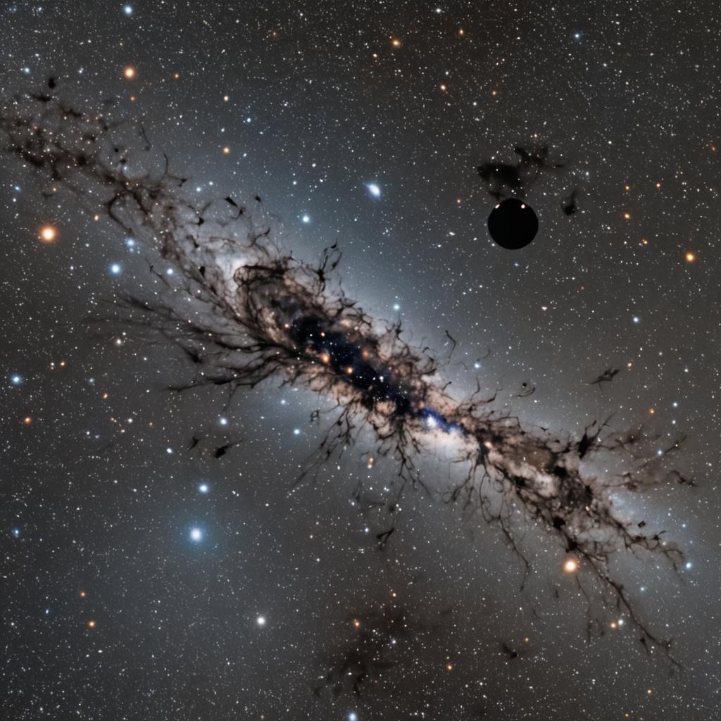 Black Matter Visualization in Modern Astronomy