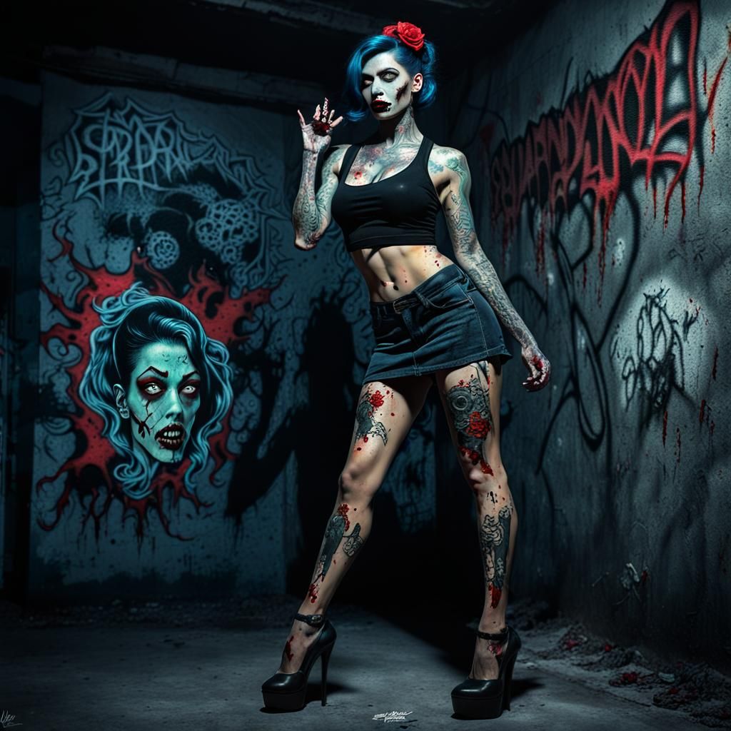 Zombie alley party!