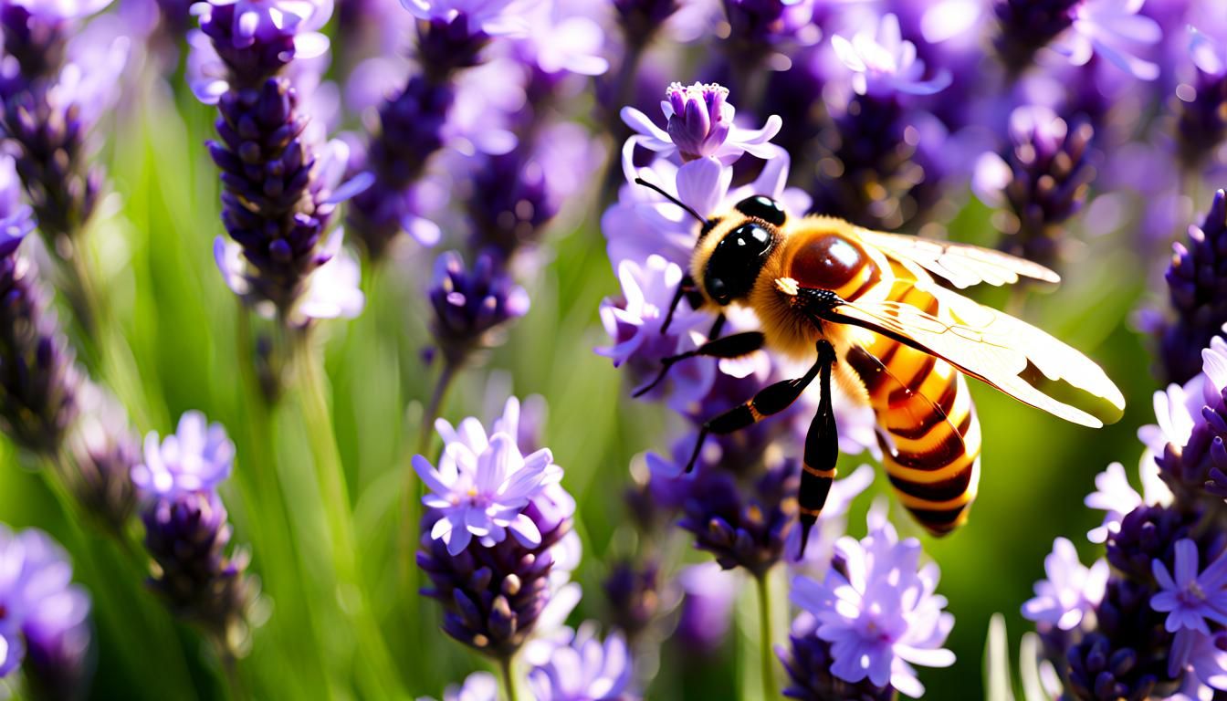 Purple Lavender Honey: Aromatic Food Photography