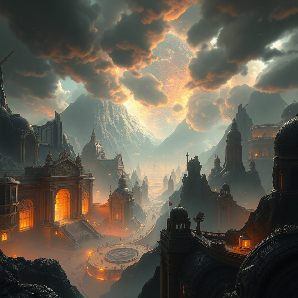 Surreal Future Realms Unveil Epic Cosmic Landscapes