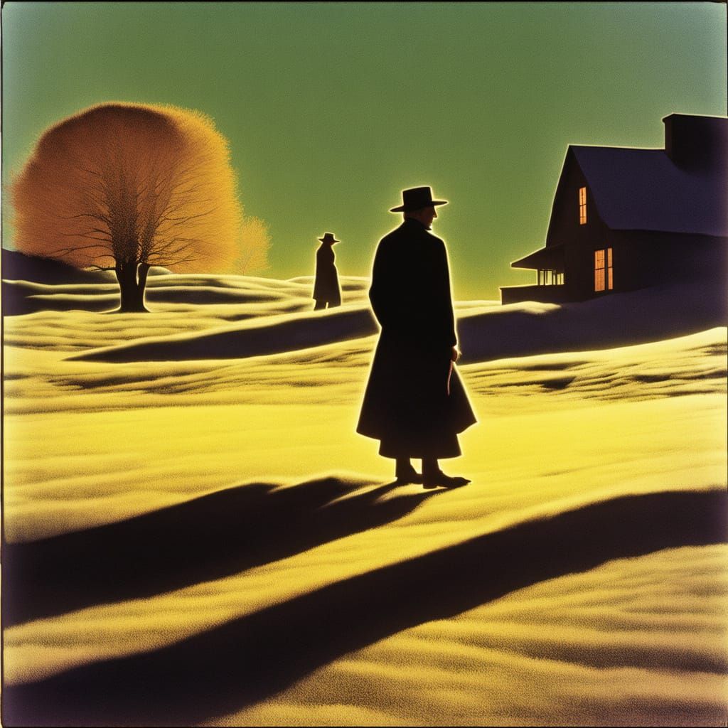 Glimmering Sandman in Twilight Meadow: Thermal Kodachrome