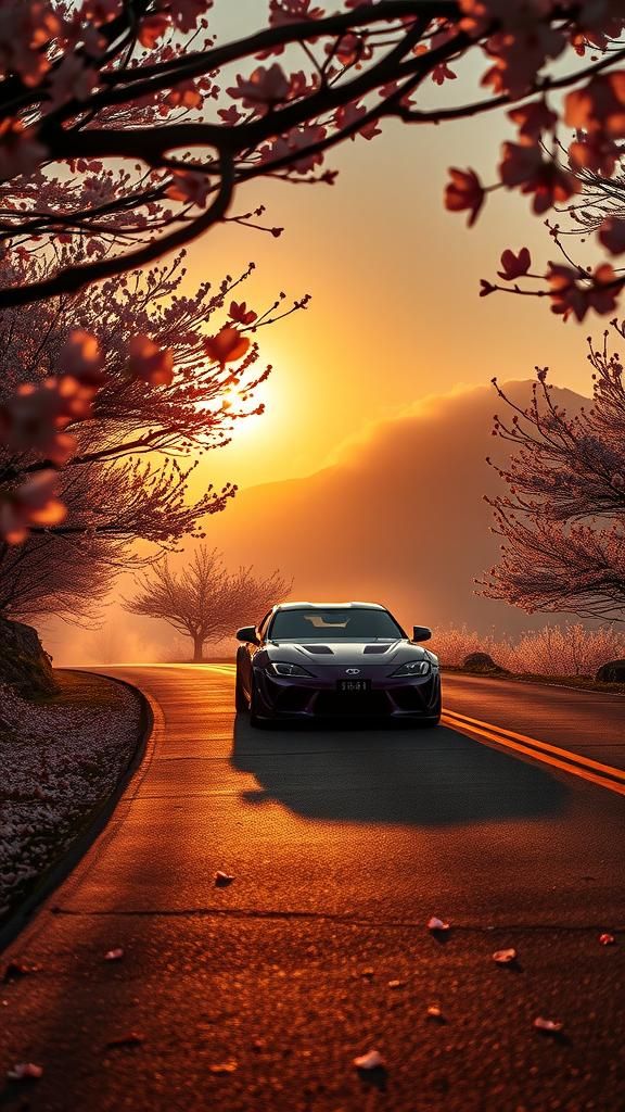 Legendary Rocket Bunny Toyota Supra in Cherry Blossoms Bliss...