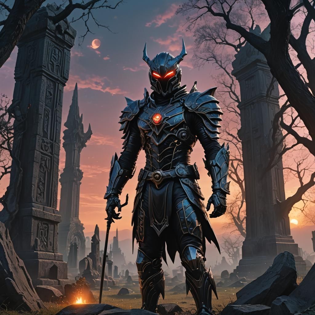Kamen Rider Necromancer in Graveyard Concept Art