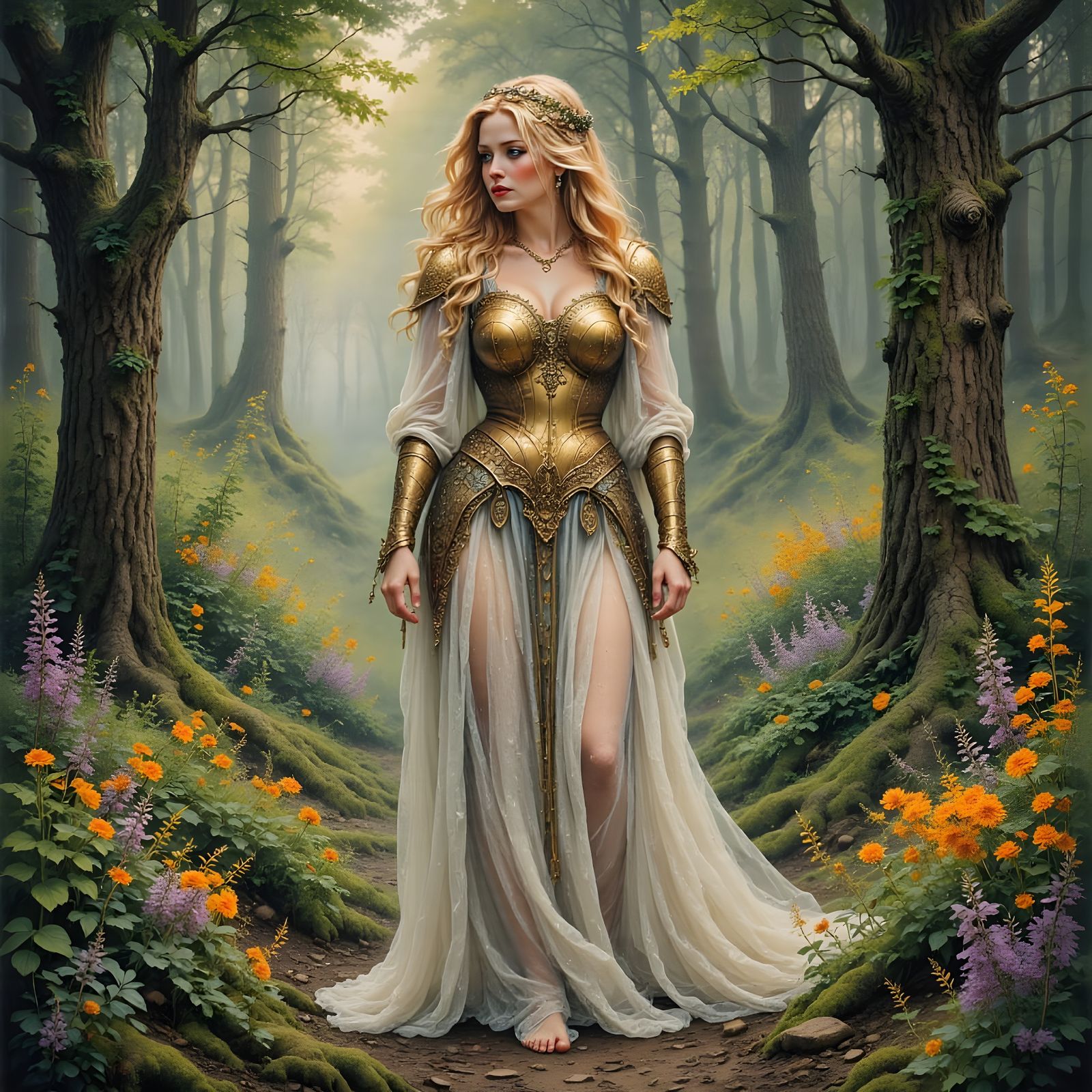 Norse Goddess of Beauty Portrait