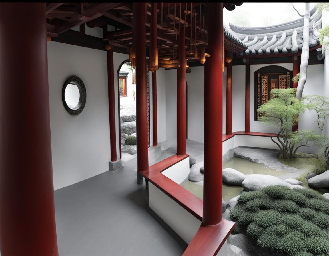 Ming Dynasty Garden Hallway