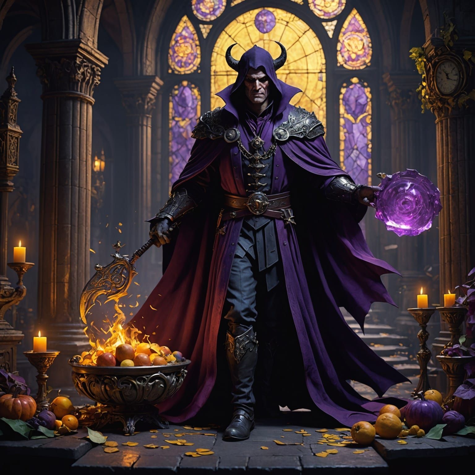 Dracula Ice Cream in Dark Fantasy Style