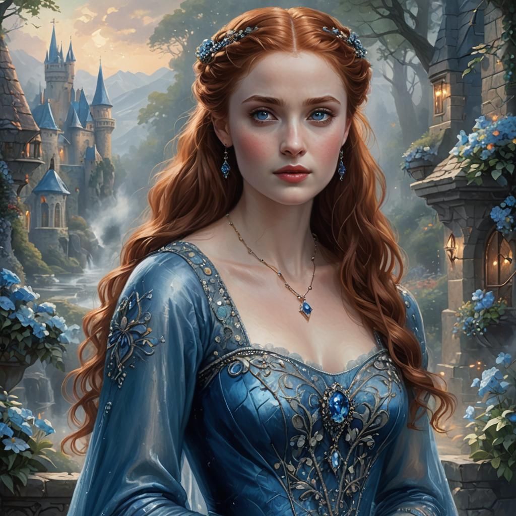 Sansa Stark in Ethereal Fantasy Style
