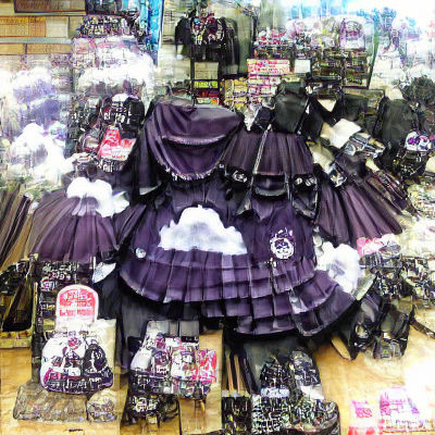 Anime Gothic Lolita in Purple Hues