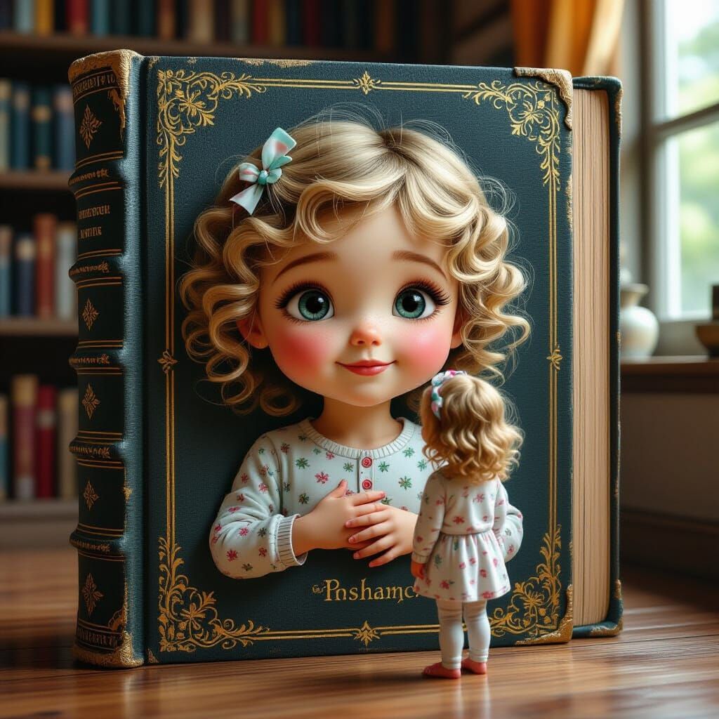 Sentient Book Embraces Wondering Child