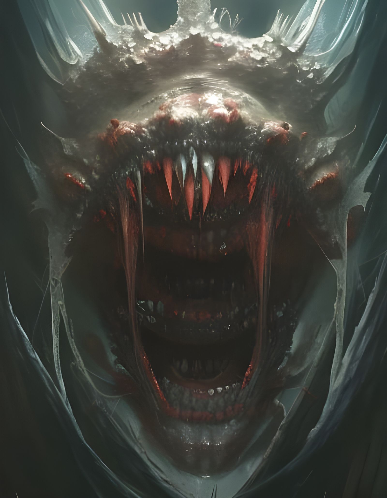 Grotesque One-Eyed Creature in Sinister Style