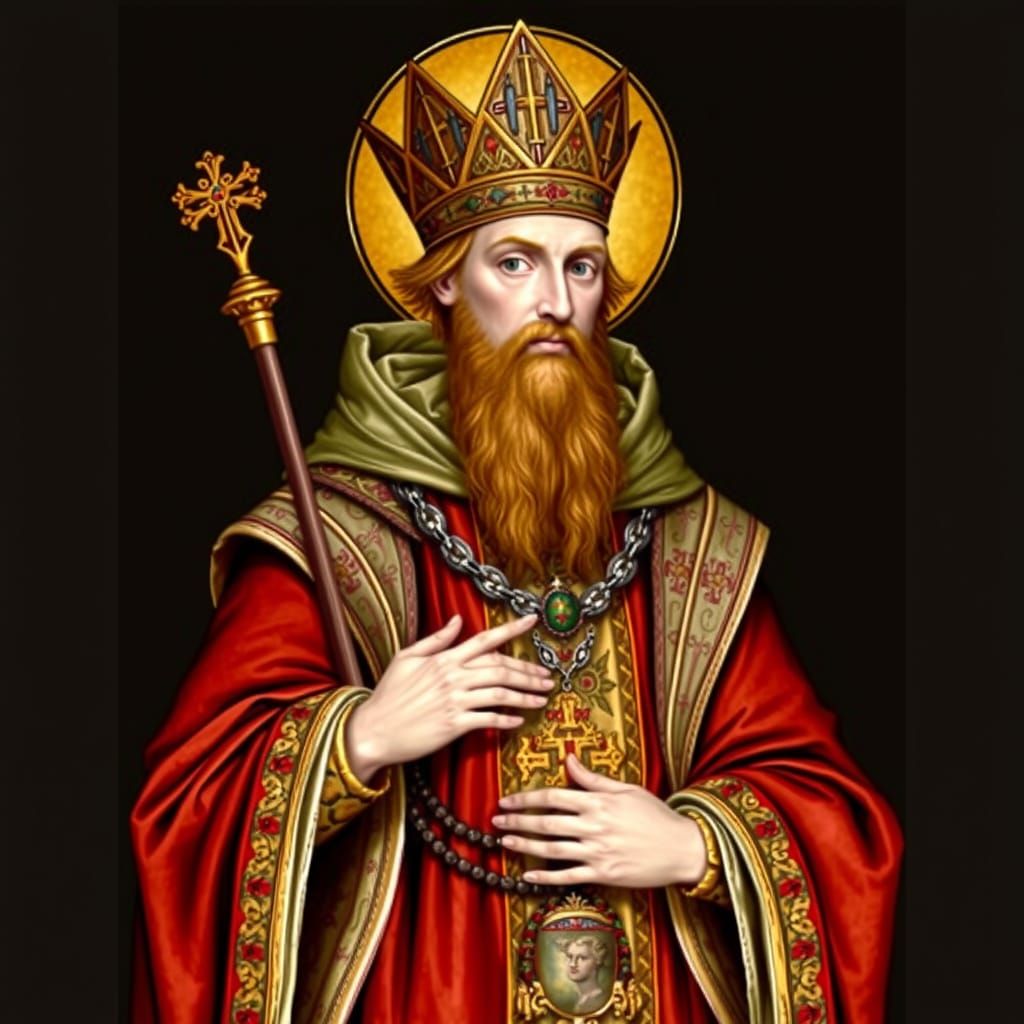 Frederick of Utrecht as Bishop in Carolingian Dress