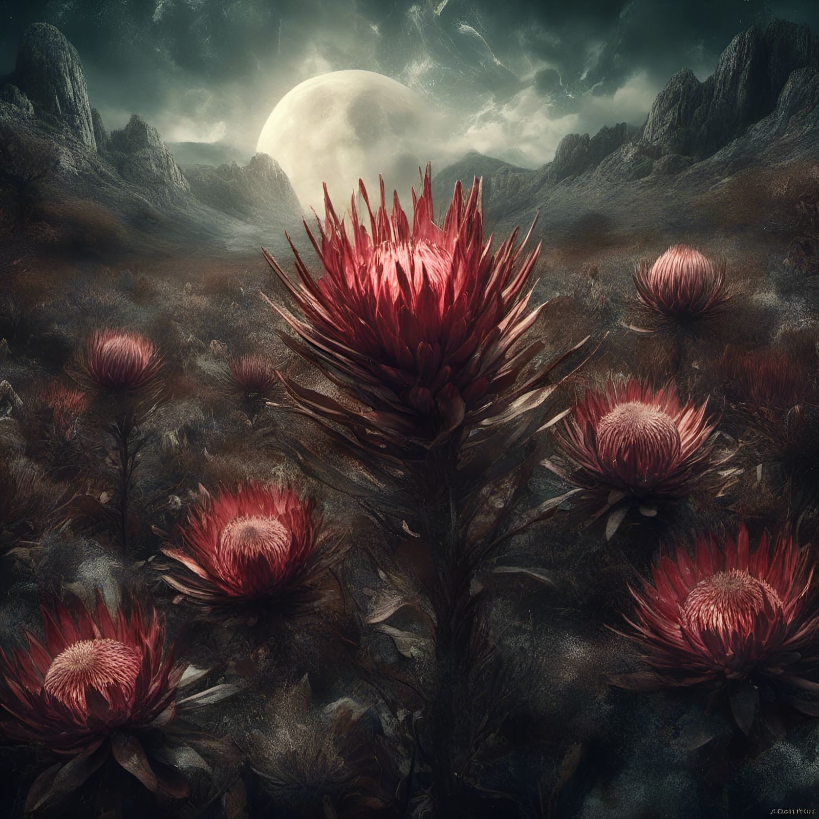 The King Protea, (Protea cynaroides) - South-Africa