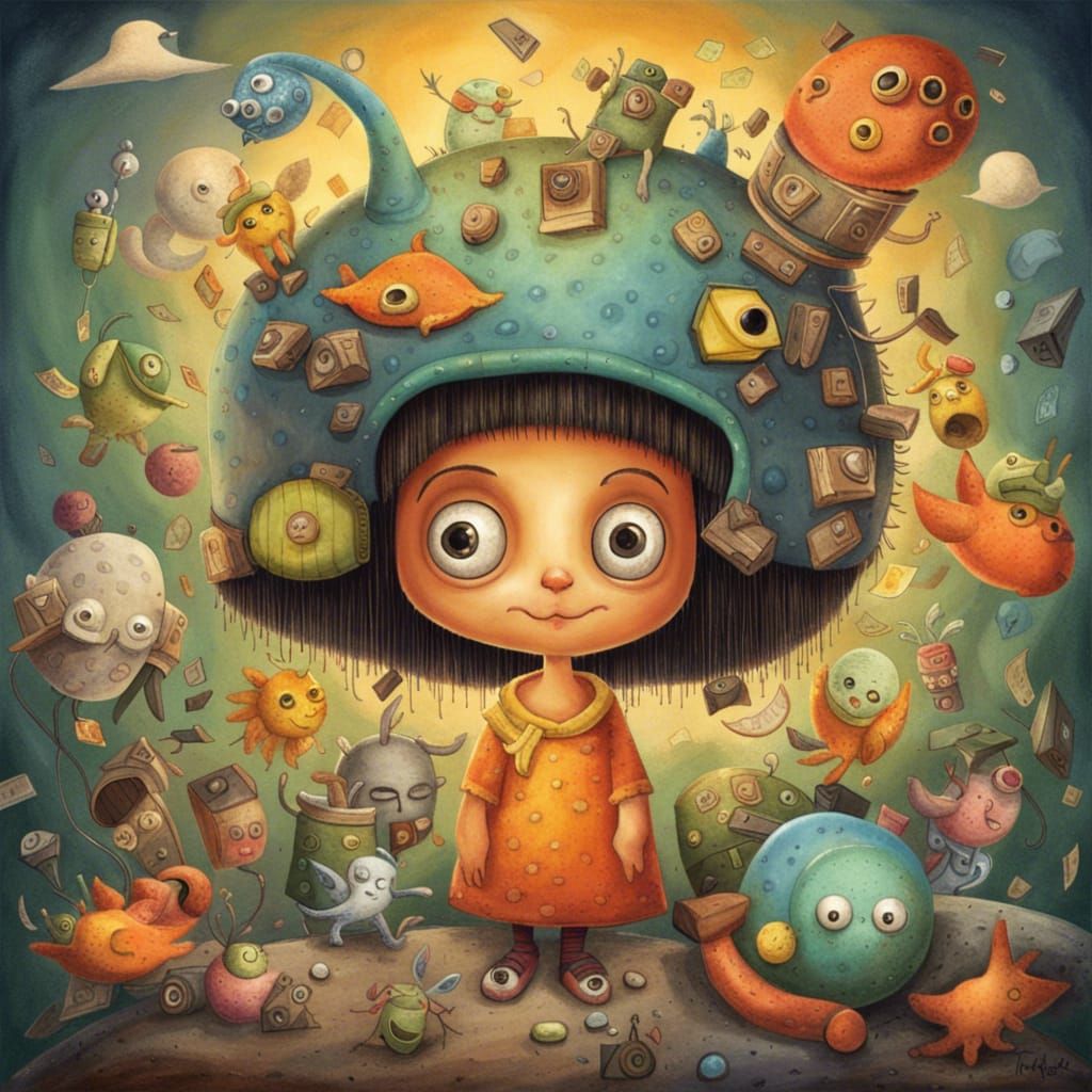 Toddler's book illustration