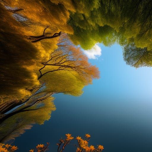 Surreal Lotus Flower Dreamscape: A Digital Masterpiece