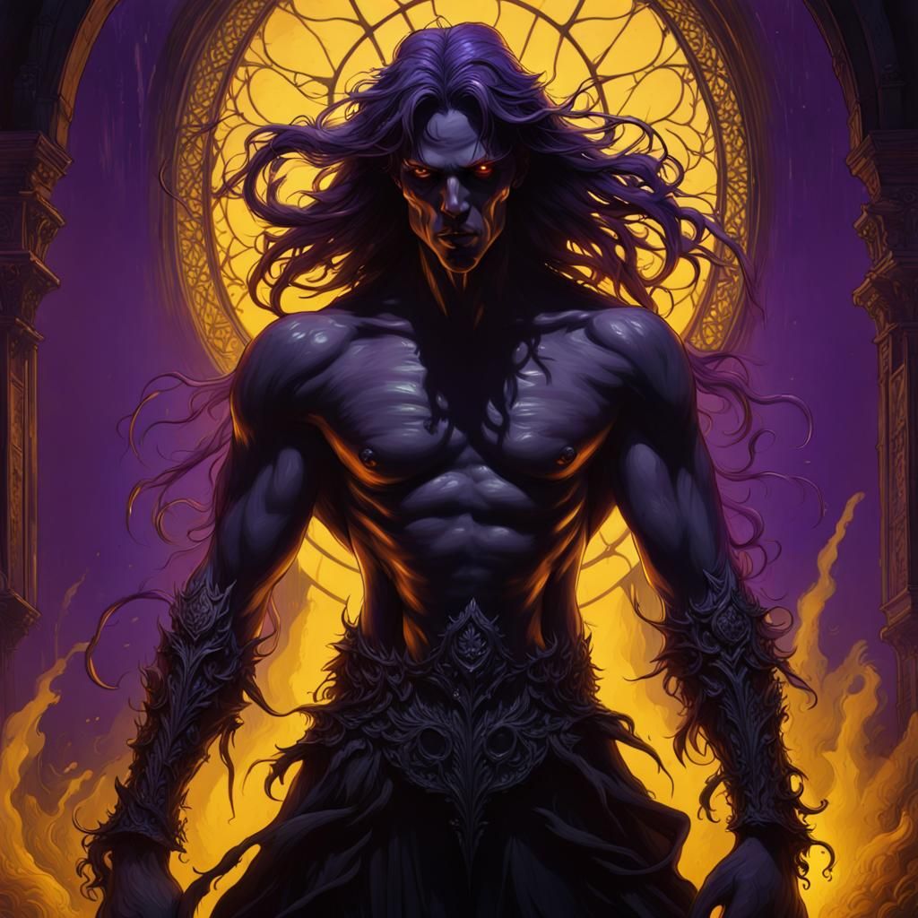 Dark Fantasy Black Metal Album Cover in 8K