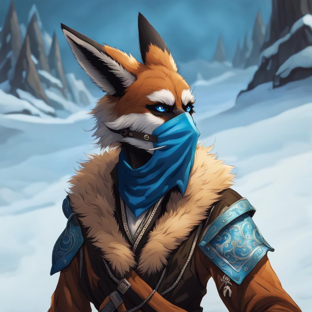 Maned Wolf Pirate with Blue Mask