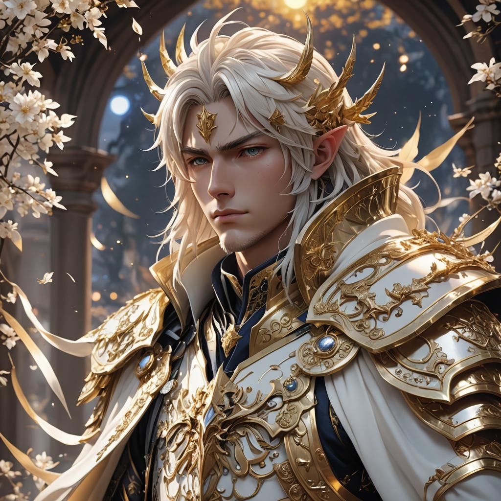 Festus Brightstar: Ivory Prince in 3D Anime Art
