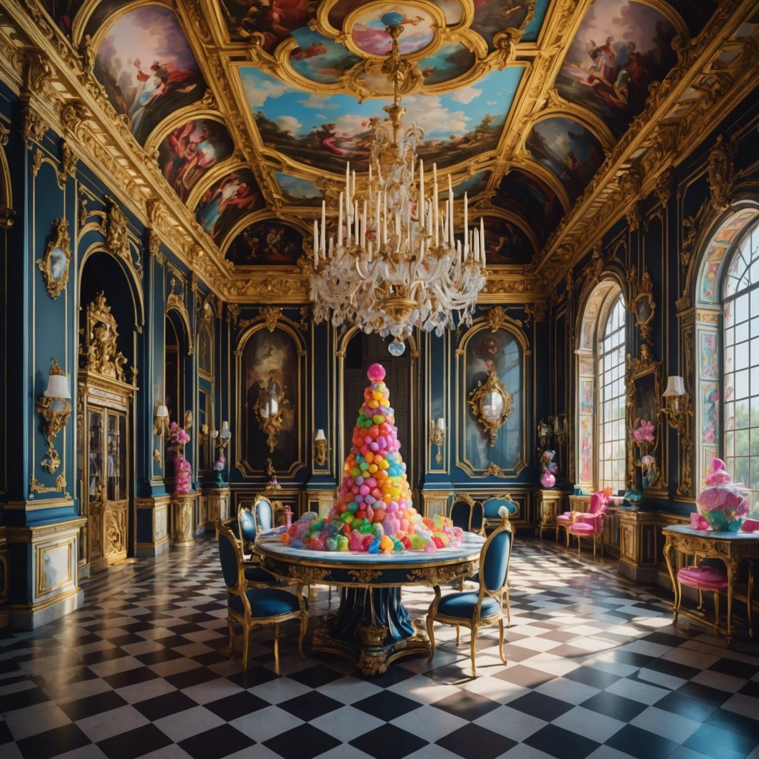 Gothic Haute Couture in Versailles: Candy Art Style