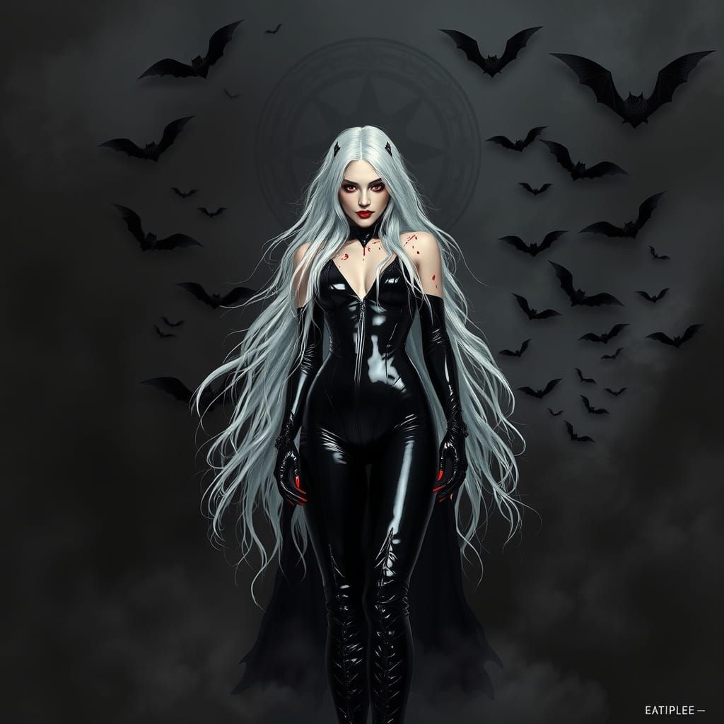Ethereal Vampire Goddess in Dark Arts Realm
