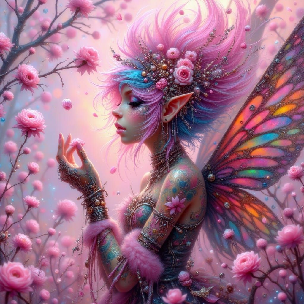 Fairy Punk Cherry Blossom Goddess Emerges