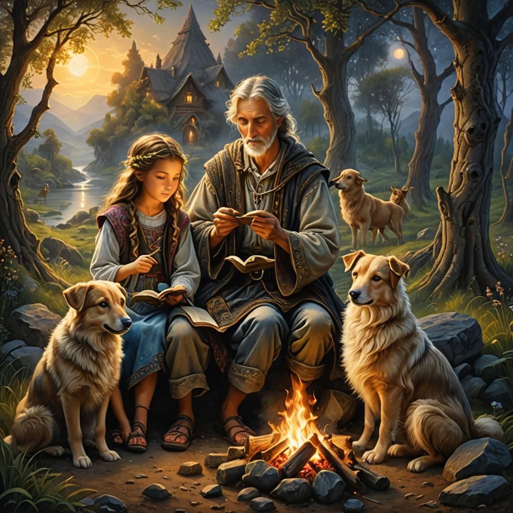 Shepherd's Tales: A Summer Night's Story in Detailed Art