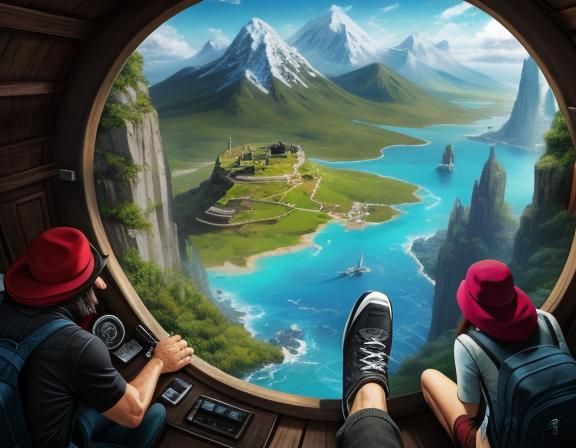 AI Interpretation of a World of Adventures