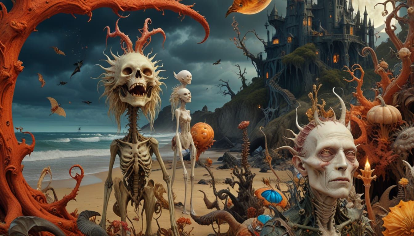 Surreal Halloween Party on Dr Moreau's Island
