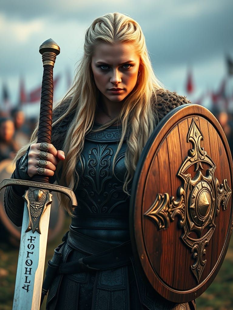 Regal Viking Warrior Goddess of Valhalla