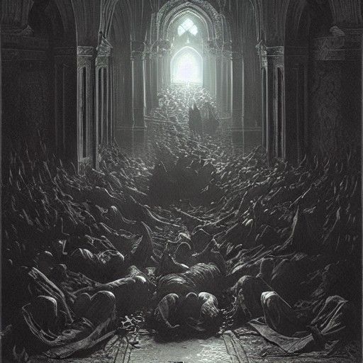 Islamic Horror Art Inspired by Gustave Doré
